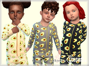 Sims 4 — Avocado  Top  by bukovka —  Top for babies. Installed standalone, suitable for the base game. 6 color options.
