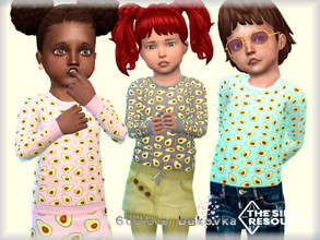 Sims 4 — Avocado  Shirt  by bukovka — Shirt for babies. Installed standalone, suitable for the base game. 6 color