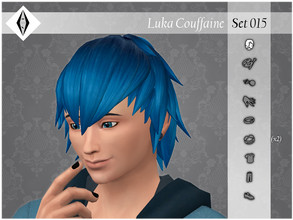 Sims 4 — Luka Couffaine - Set015 - Hair - EA by AleNikSimmer — THIS PACK HAS ONLY THE HAIR. -TOU-: DON'T reupload my