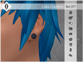 Sims 4 — Luka Couffaine - Set015 - Earrings by AleNikSimmer — THIS PACK HAS ONLY THE EARRINGS. -TOU-: DON'T reupload my