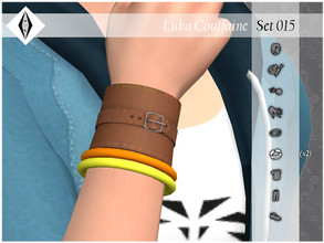 Sims 4 — Luka Couffaine - Set015 - Wrist R - Bracelets by AleNikSimmer — THIS PACK HAS ONLY THE BRACELETS. -TOU-: DON'T