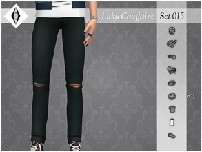 Sims 4 — Luka Couffaine - Set015 - Bottom - Jeans by AleNikSimmer — THIS PACK HAS ONLY THE JEANS. -TOU-: DON'T reupload