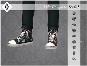 Sims 4 — Luka Couffaine - Set015 - Shoes - Sneakers by AleNikSimmer — THIS PACK HAS ONLY THE SNEAKERS. -TOU-: DON'T
