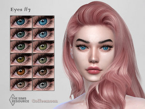 Sims 4 — Eyes N7 by coffeemoon — "Face paint" category 12 colors for female and male: toddler, child, teen,