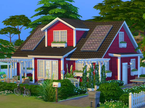 Sims 4 — Scandinavian House - no CC by Flubs79 — here is a cozy Scandinavian House for your Sims it has 2 bed and 1