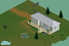 Sims 1 — Simple Livin Trailer by figueroa4 — 1 Bedroom 1 bath trailer home with just the basics for easy living. Perfect