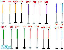Sims 1 — Pole Lamps by frogger1617 — Includes: Lamps(10)