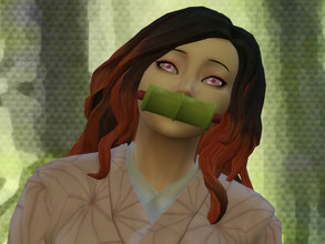 Sims 4 — Demon Slayer Nezuko Kamado Eyes CC by Deku_Mariposa09 — NEZUKO-CHAN, from demon slayer, eyes. Happy 10,000