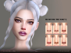 Sims 4 — Blush for the nose v2 by ANGISSI — Previews made with HQ mod For all questions go here ---- angissi.tumblr.com