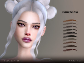 Sims 4 — Eyebrows-n48 by ANGISSI — *For all questions go here - angissi.tumblr.com 10 colors HQ compatible female Custom
