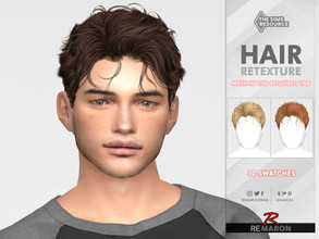 Sims 4 — TO0708 Hair Retexture Mesh Needed by remaron — Hair retexture for males in The Sims 4 PLEASE READ BEFORE