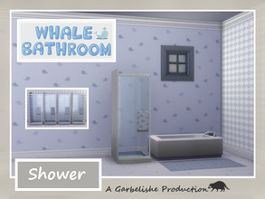 Sims 4 — Whale Shower by Garbelishe — A shower for Whale Bathroom 