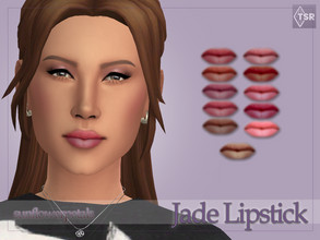 Sims 4 — Jade Lipstick by SunflowerPetalsCC — A matte lipstick in 11 berry and brown shades. 