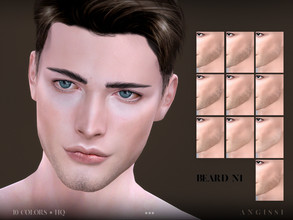 Sims 4 — Beard N1 by ANGISSI — *For all questions go here - angissi.tumblr.com 10 colors HQ compatible male Custom