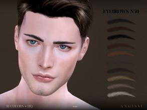 Sims 4 — Eyebrows-n50 by ANGISSI — *For all questions go here - angissi.tumblr.com 10 colors HQ compatible female+male