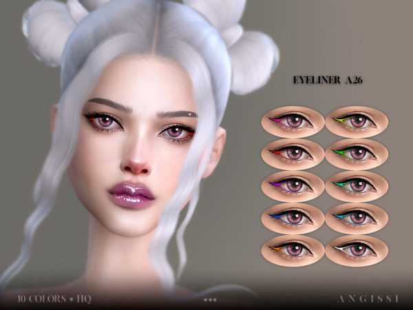 Sims 4 — Eyeliner-A26 by ANGISSI — *For all questions go here - angissi.tumblr.com 10 colors HQ compatible female Custom