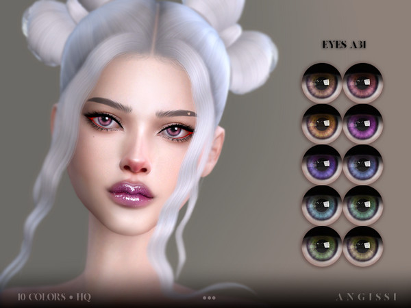 Sims 4 — EYES-A31 by ANGISSI — *For all questions go here - angissi.tumblr.com Facepaint category 10 colors HQ compatible