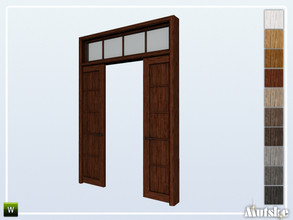 Sims 4 — Leeds Arch Pocket Door Privat 2x1 by Mutske — Part of the construtionset Leeds. Made by Mutske@TSR.