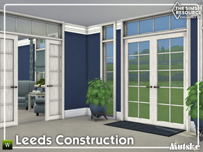 Sims 4 — Leeds Constructionset Part 1 by Mutske — This set contains several windows, doors arches and blinds to create a