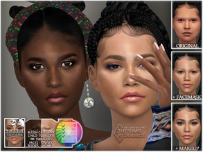 Sims 4 — Facemask inspired by Zendaya by BAkalia — Hello :) Realistic facemask for female sims. It works like a