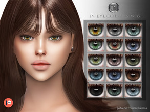 Sims 4 — PATREON - (Early Access) EYECOLORS N16 by ZENX — -Base Game -All Age -For Female -15 colors -Works with all of