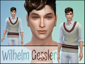 Sims 4 — Wilhelm Gessler by fransyung — SIM Details Name: Wilhelm Gessler Age Group: Young adult Gender: Male - Can use