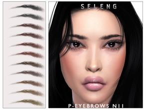 Sims 4 — P-Eyebrows N11[Patreon] by Seleng — The eyebrows has 21 colours and HQ compatible. Allowed for teen, young