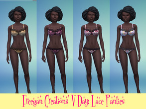 Sims 4 — VDay Lace Panties by FreeganCreations — Happy Love Day, My Freegan Babies! May all your desires come true this