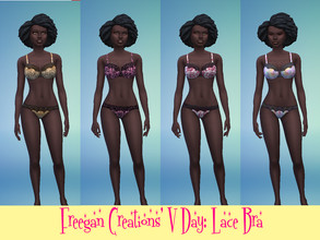 Sims 4 — VDay Lace Bra by FreeganCreations — Happy Love Day, My Freegan Babies! May all your desires come true this