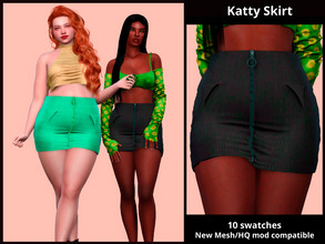 Sims 4 — Katty Skirt by couquett —  this beautiful skirt for your sims is available in 10 colors Yeiii this Mesh is by me