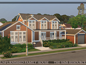 Sims 4 — Unfurnished Family House | noCC by simZmora — House almost in a developer state. Ready for your arrangement.