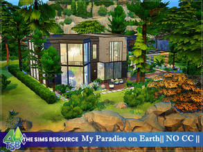 Sims 4 — My Paradise on Earth || NO CC || by Bozena — The house is located in the Windenburg. A modern apartment with an