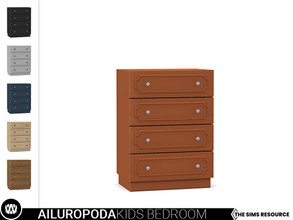 Sims 4 — Ailuropoda Dresser by wondymoon — - Ailuropoda Kids Bedroom - Dresser - Wondymoon|TSR - Creations'2022
