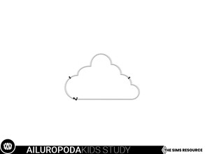 Sims 4 — Ailuropoda Cloud Neon Light by wondymoon — - Ailuropoda Kids Study - Cloud Neon Light - Wondymoon|TSR -