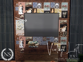 Sims 4 — Vintage Loft - TV by networksims — A simple TV with a black frame.