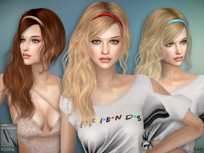 Sims 4 — Lily - Female Hairstyle - Set by Cazy — Hairstyle for Female sims with hairband recolor package. All LODs, 17+13