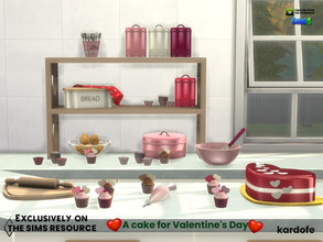 Sims 4 — A cake for Valentines Day by kardofe — Everything you need to make a tasty Valentines Day Cake