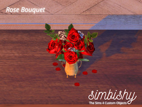 Sims 4 — Rose Bouquet by simbishy — A cute little bouquet of roses for your lovely simmies.