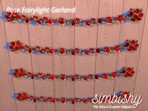 Sims 4 — Rose Fairylight Garland by simbishy — A garland made of roses & fairylights.