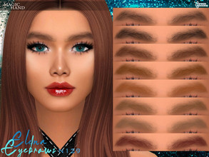 Sims 4 — Elena Eyebrows N129 by MagicHand — Thick natural eyebrows in 13 colors - HQ Compatible. Preview - CAS thumbnail