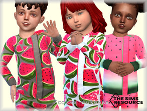 Sims 4 — Watermelon Top  by bukovka — Top for babies. Installed standalone, suitable for the base game. 7 color options.