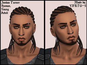 Sims 4 — Jordan Turner by YNRTG-S — So, what can a big guy with a constantly frowning face do for a living? Mixology,