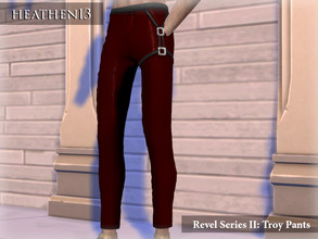 Sims 4 — Revel Series II: Troy Pants by heathen13 — 15 Swatches File Size: 1.86 MB 