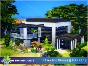 Sims 4 — Over the Stones || NO CC || by Bozena — The house is located in the Windenburg. Lot: 20 x 20 Value: $ 77 319 Lot