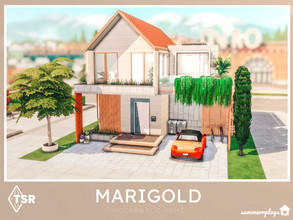 Sims 4 — Marigold - Modern Eco Home  by Summerr_Plays — marigold is a modern home in modernized Evergreen Harbor. Two