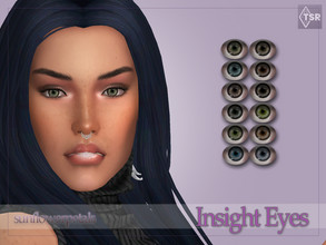 Sims 4 — Insight Eyes by SunflowerPetalsCC — A set of facepaint eyes in 12 swatches. 