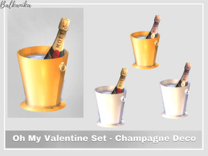 Sims 4 — Oh My Valentine - Champagne Deco by Balkanika — Champagne decoration part of the Oh My Valentine Set comes in 4