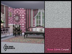 Sims 4 — Raspberry Crush Shabby Chic Carpet by seimar8 — Maxis match shabby chic carpet with a double twisted wool in