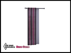 Sims 4 — Raspberry Crush Shabby Chic Straight Curtain Left by seimar8 — Maxis match shabby chic straight curtain Left