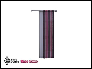 Sims 4 — Raspberry Crush Shabby Chic Straight Curtain Right by seimar8 — Maxis match shabby chic straight curtain Right